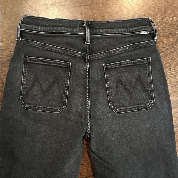 Mother Rambler Patch Pocket Zip Sneak Straight Leg in Vroom - Picture 6 of 7